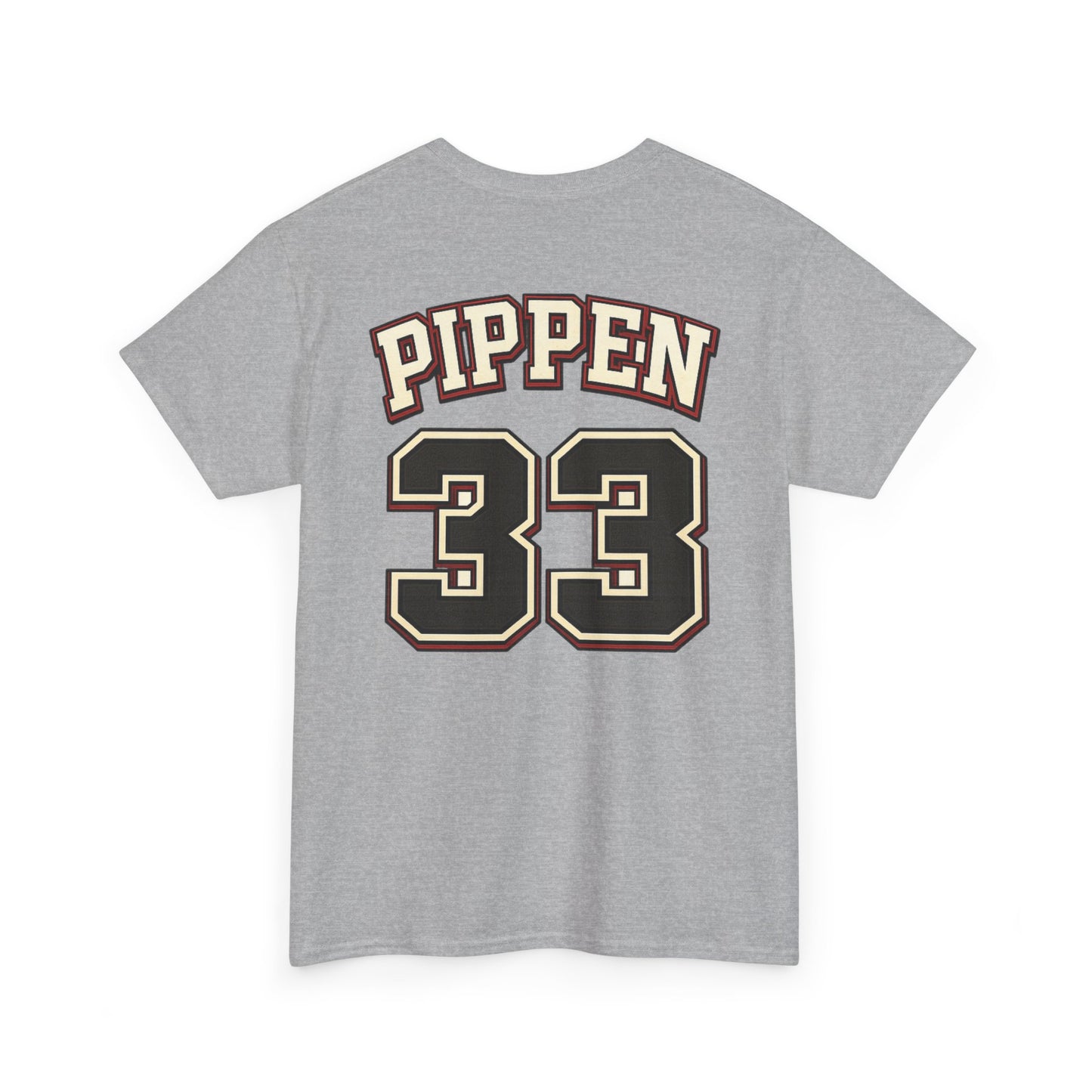 Pippen #33 Basketball Tee — Retro Chicago Bulls Scott Pippen Jersey Shirt