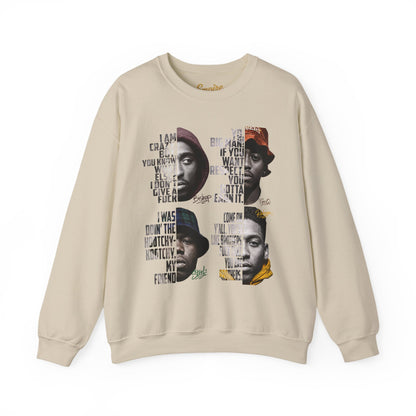 Wrecking Crew "Juice" Movie Legends Crewneck Sweatshirt — Collage Portraits & Lyrics