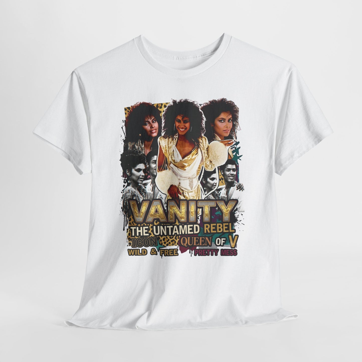 "Vanity The Untamed Rebel" Vintage Portrait T-Shirt