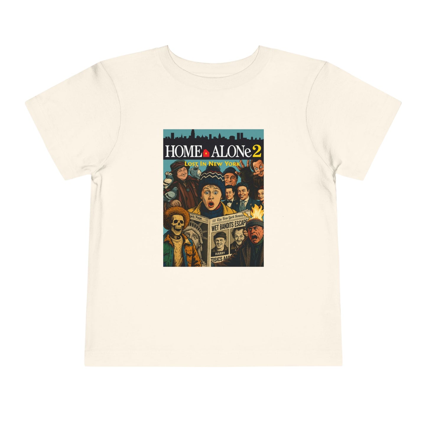 Home Alone 2 Toddler Tee - Fun Kid's Shirt for Movie Fans, Birthday Gift, Playtime, Family Movie Night, Holiday Apparel