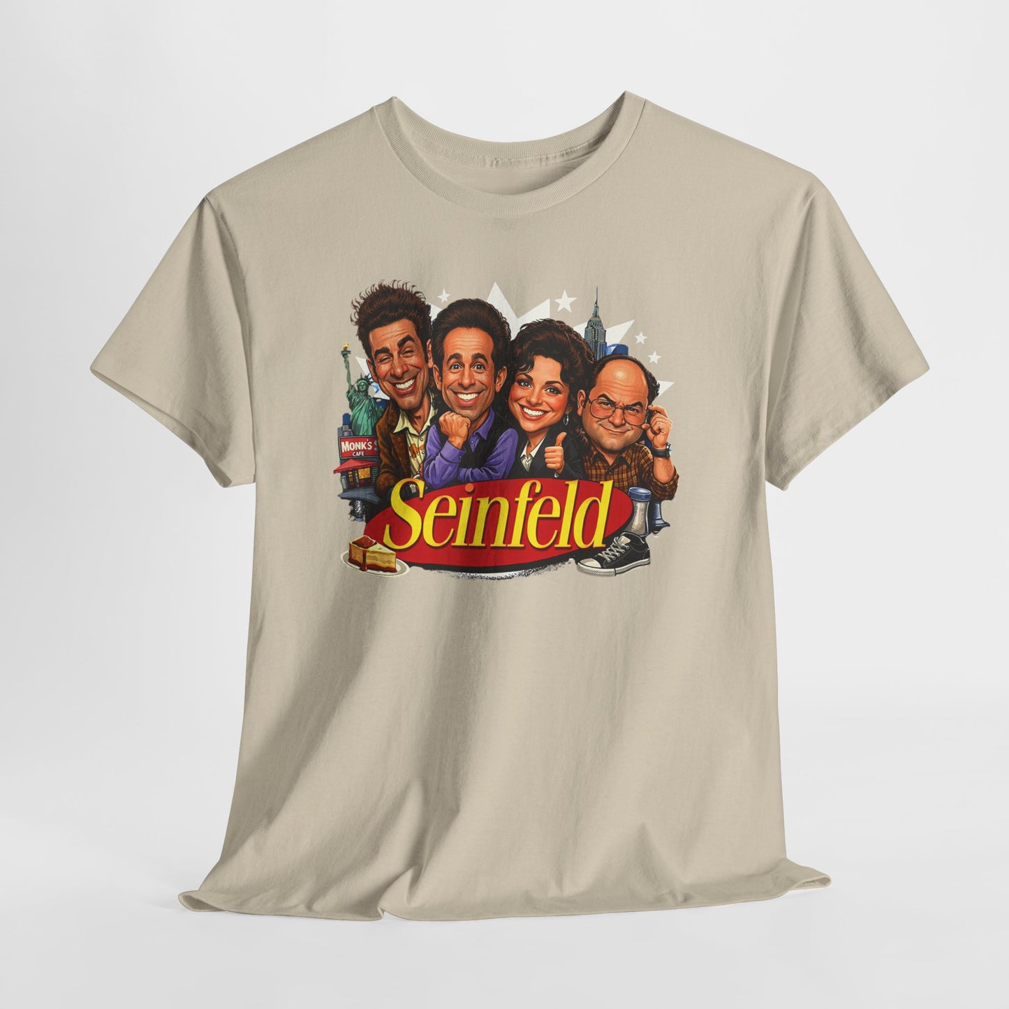 Seinfeld Cast Retro TV Logo Tee