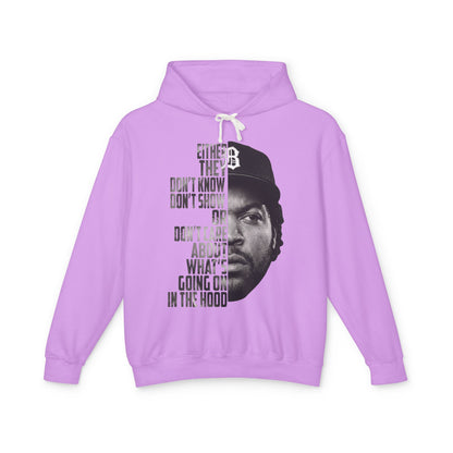 Boyz N the Hood Doughboy Hoodie — 'Either They Don't Know...' Vintage Half-Face Graphic Hoodie
