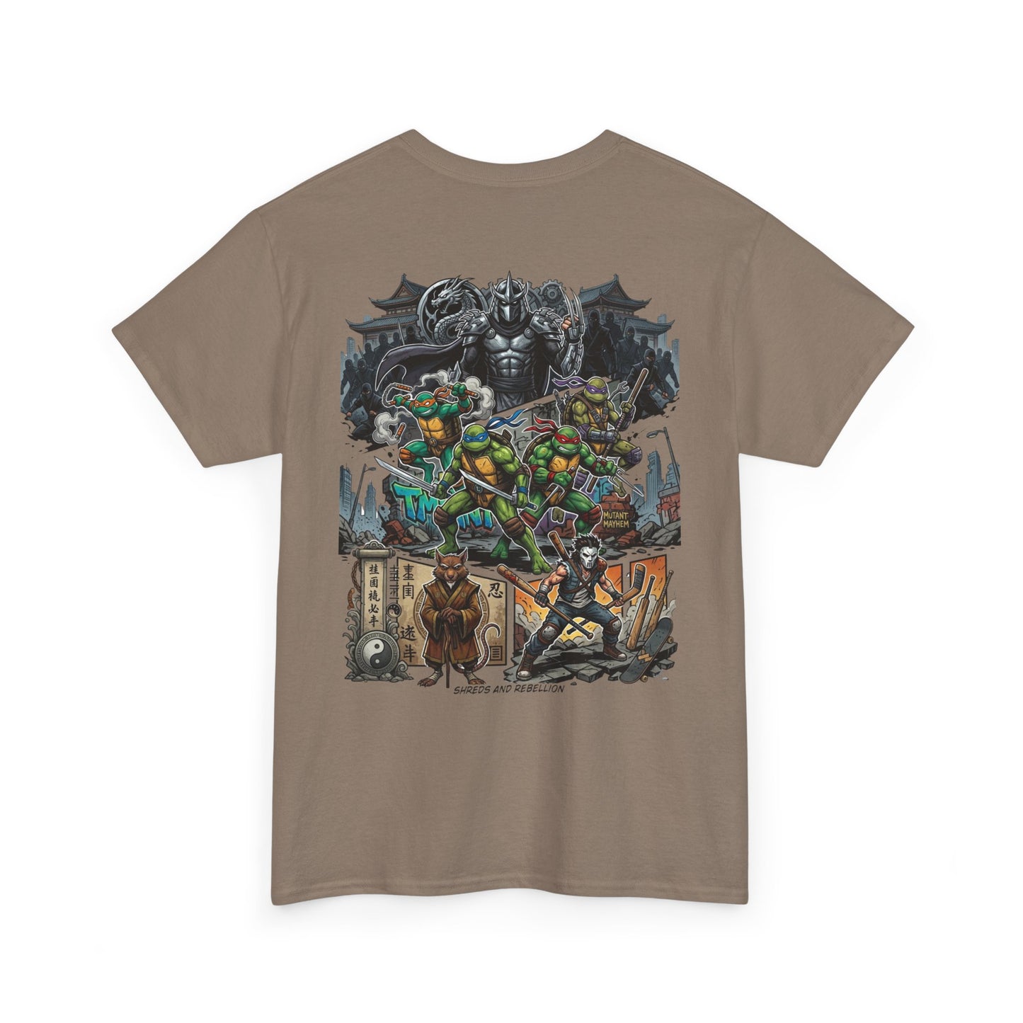 Teenage Mutant Ninja Turtles Graphic Tee — Retro Comic Backprint
