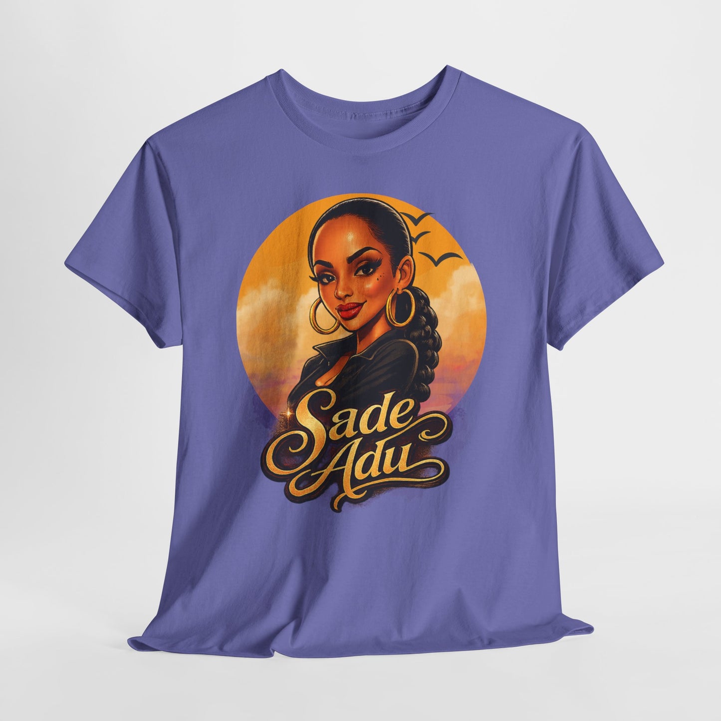 Sade Adu Portrait T-Shirt — Retro Sunset R&B Icon Tee