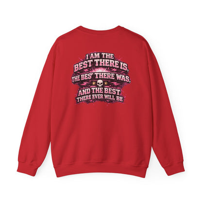 Bret Hart Crewneck Sweatshirt — "I Am The Best There Is" Retro Wrestling Pullover