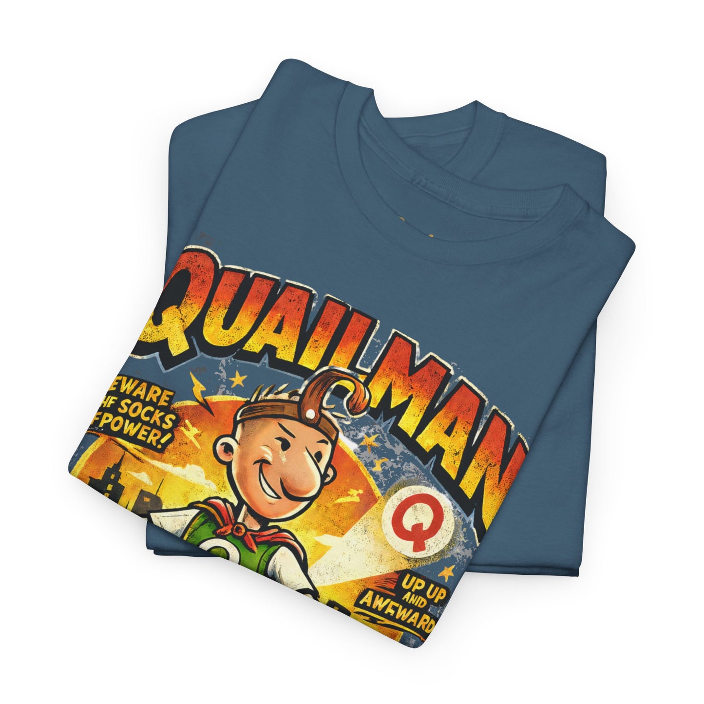 Quailman Mighty Dork T-Shirt — Retro Cartoon Graphic Tee