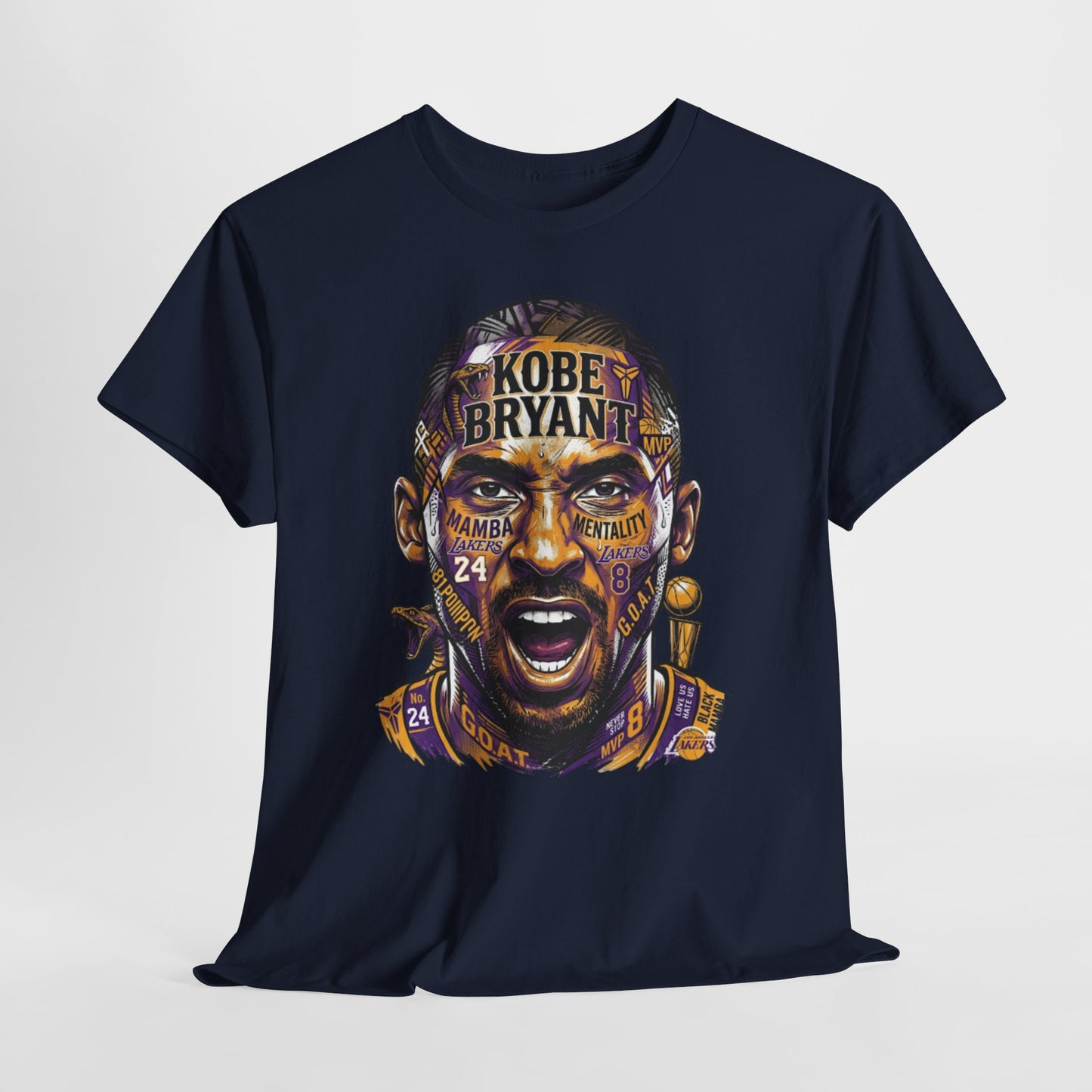 Kobe Bryant Portrait Tee — Lakers Tribute Basketball Shirt