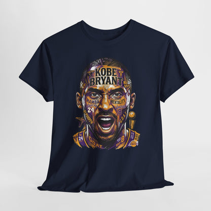 Kobe Bryant Portrait Tee — Lakers Tribute Basketball Shirt
