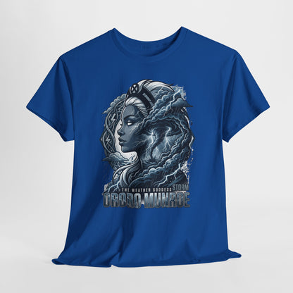 Storm Goddess Graphic Tee — Sci‑Fi Portrait T-Shirt
