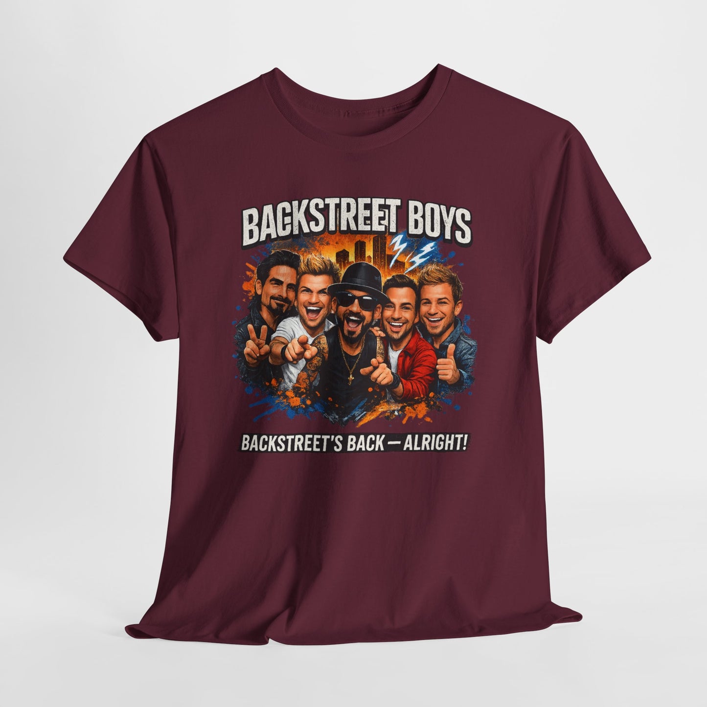 Backstreet Boys Graphic Tee - 'Backstreet's Back' Retro Band Shirt
