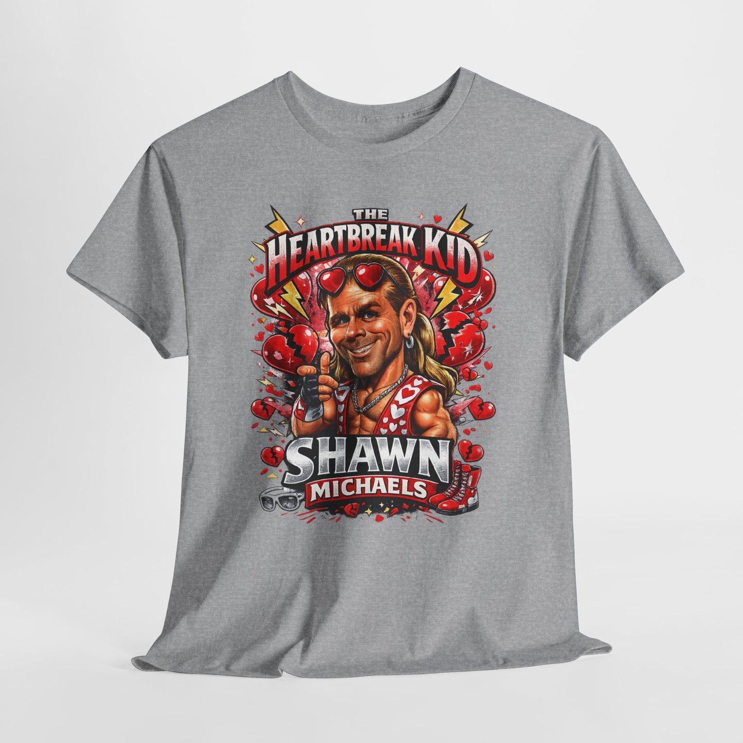 Shawn Michaels "Heartbreak Kid" Graphic Tee - Retro Wrestling Fan Shirt