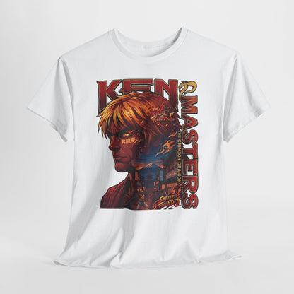 Ken Masters Portrait Tee — Retro Street Fighter Graphic T-Shirt