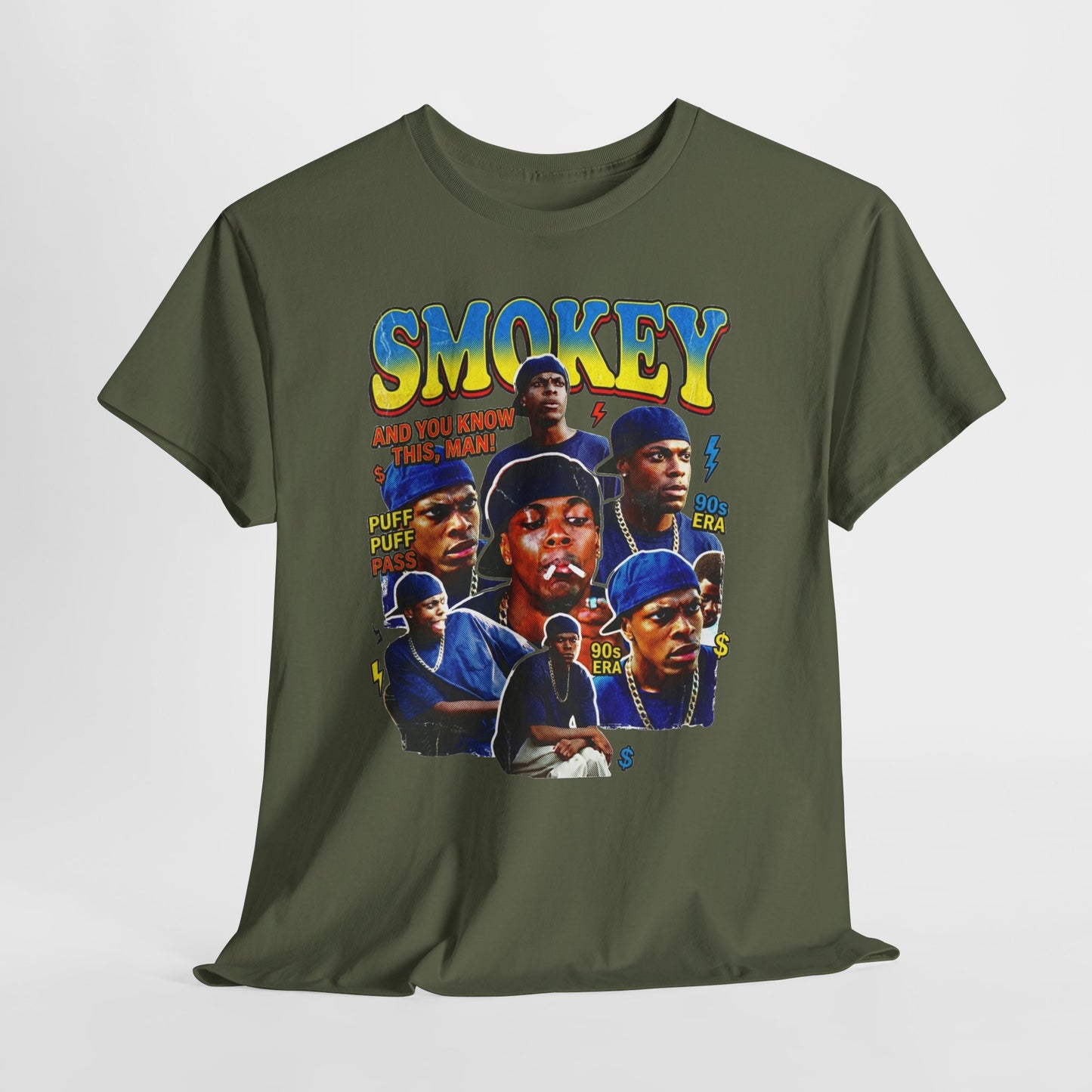 Smokey Collage T-Shirt — Retro Movie Tribute Tee