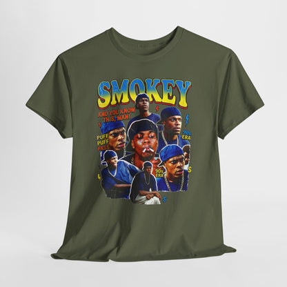 Smokey Collage T-Shirt — Retro Movie Tribute Tee