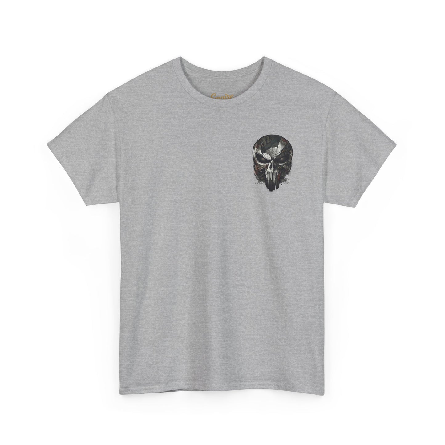 Punisher Graphic Tee — Skull Logo Front & The Punisher Portrait Back
