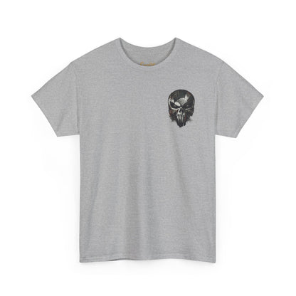Punisher Graphic Tee — Skull Logo Front & The Punisher Portrait Back