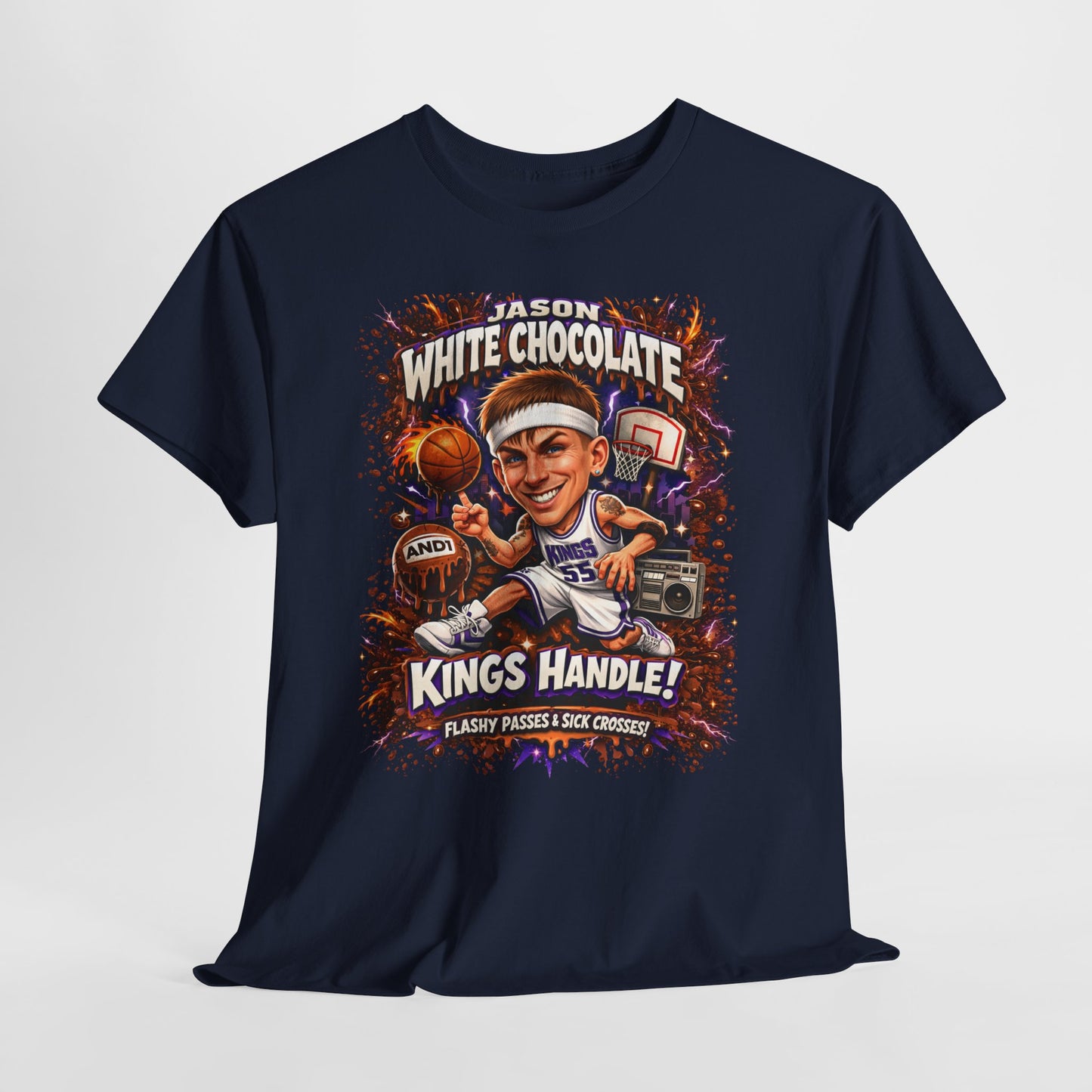 White Chocolate Kings Handle Basketball T-Shirt
