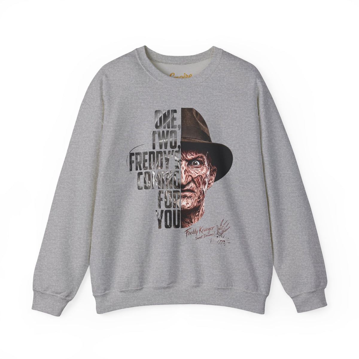 Freddy Krueger 'One, Two, Freddy's Coming For You' Crewneck Sweatshirt