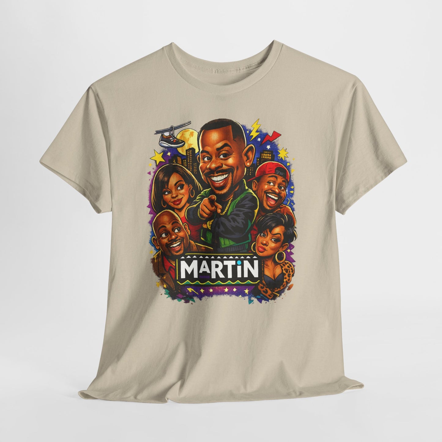 Martin TV Show Caricature T-Shirt – Retro 90s Sitcom Tribute Tee