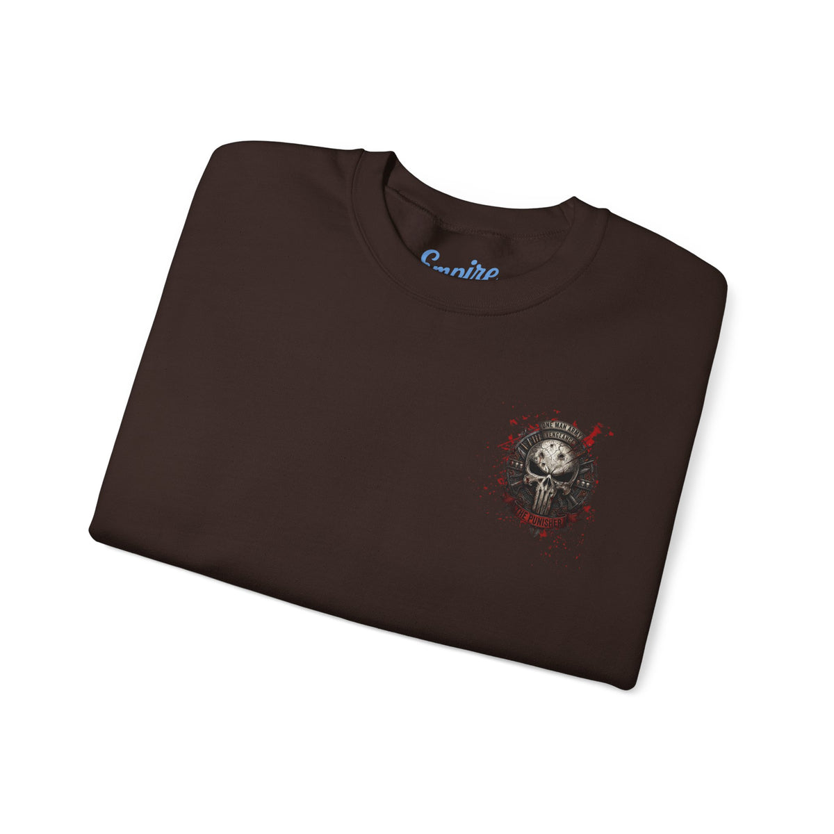 Punisher Graphic Crewneck Sweatshirt — Frank Castle Skull Design