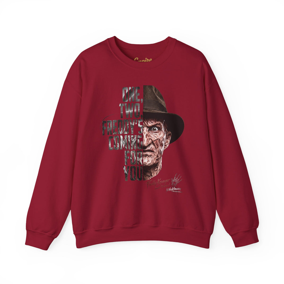 Freddy Krueger 'One, Two, Freddy's Coming For You' Crewneck Sweatshirt