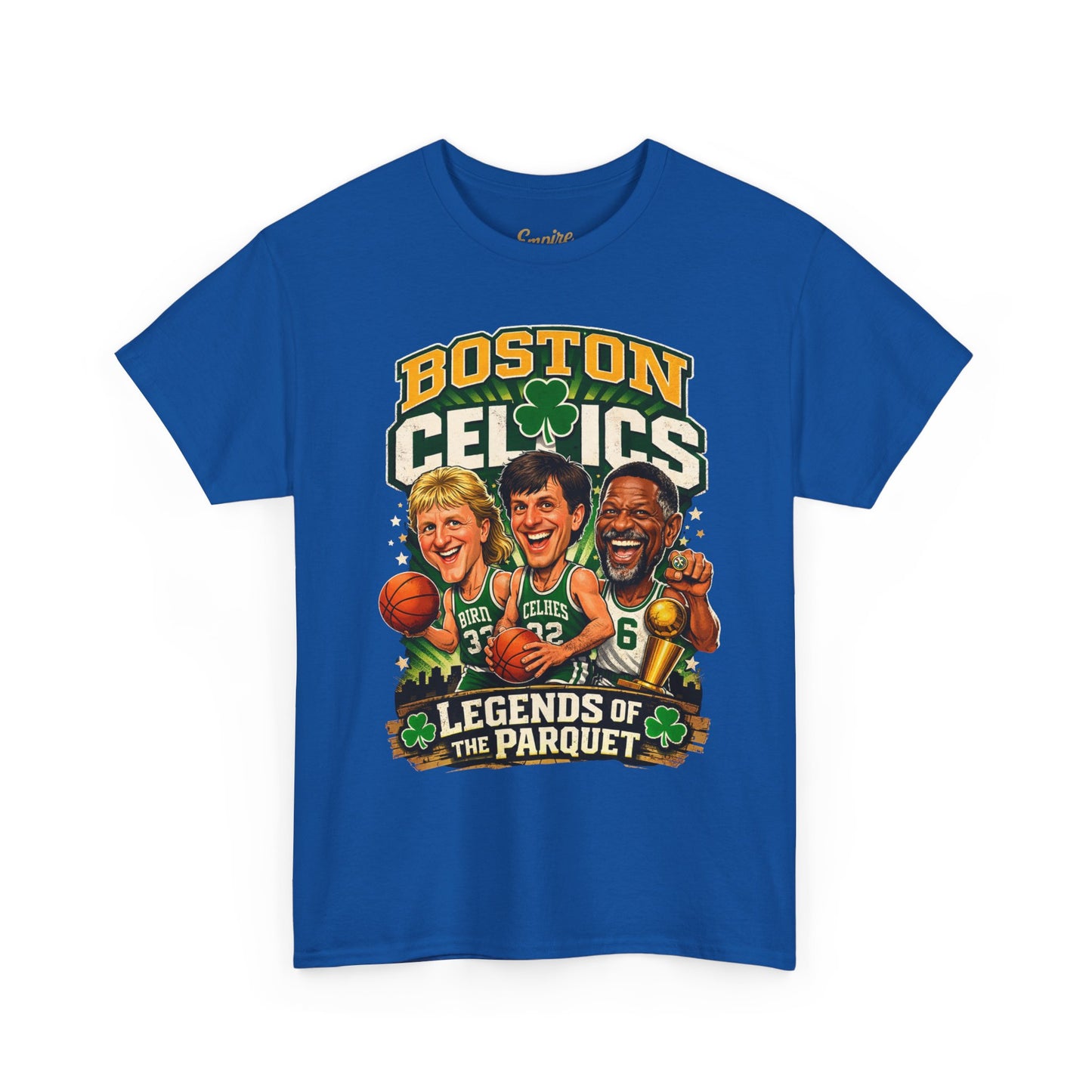 Boston Celtics "Legends of the Parquet" Tee - Retro Basketball Fan Shirt