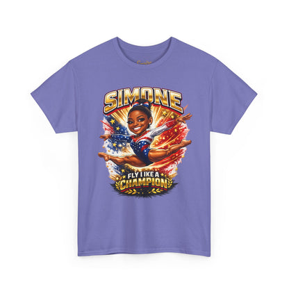 Simone Champion Gymnastics T-Shirt — "Fly Like a Champion" Tribute Tee