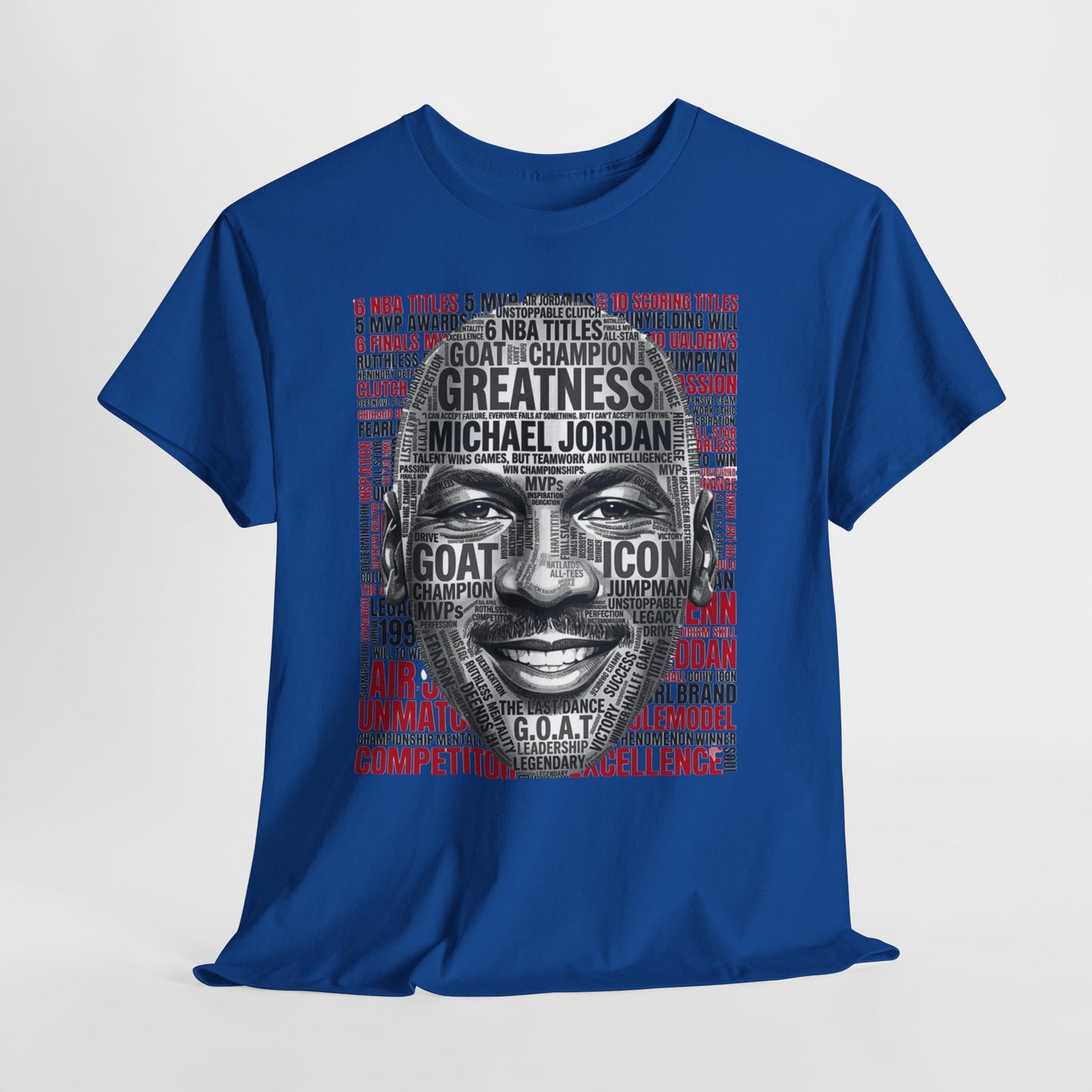Greatness Icon T-Shirt — Motivational Basketball Portrait Tee