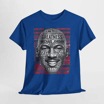 Greatness Icon T-Shirt — Motivational Basketball Portrait Tee