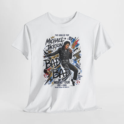 Bad World Tour Graphic Tee — Vintage MJ Tribute
