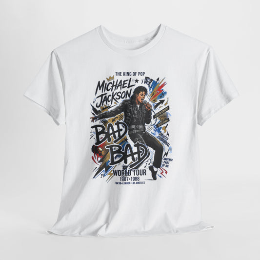 Bad World Tour Graphic Tee — Vintage MJ Tribute
