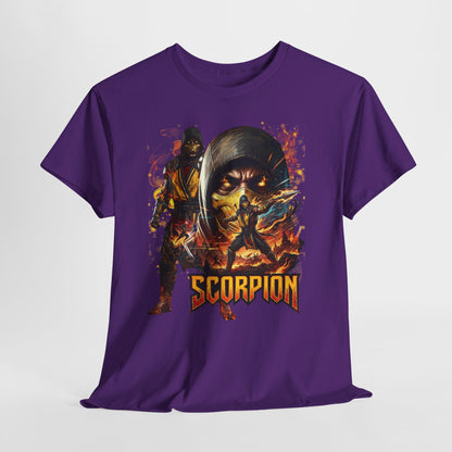 Scorpion Video Game Tee - Retro Fighter Graphic Shirt