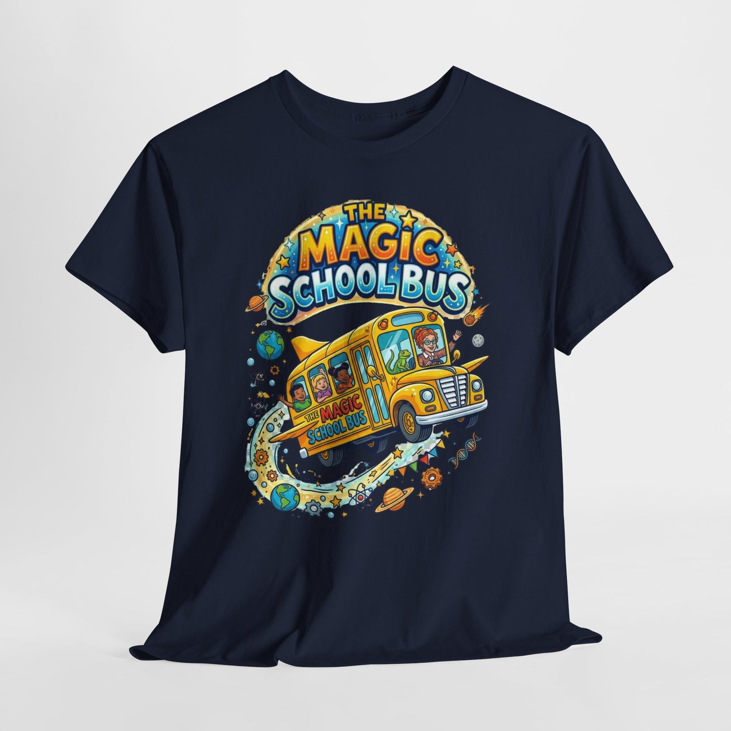 The Magic School Bus T-Shirt – Kids Retro Educational Cartoon Tee