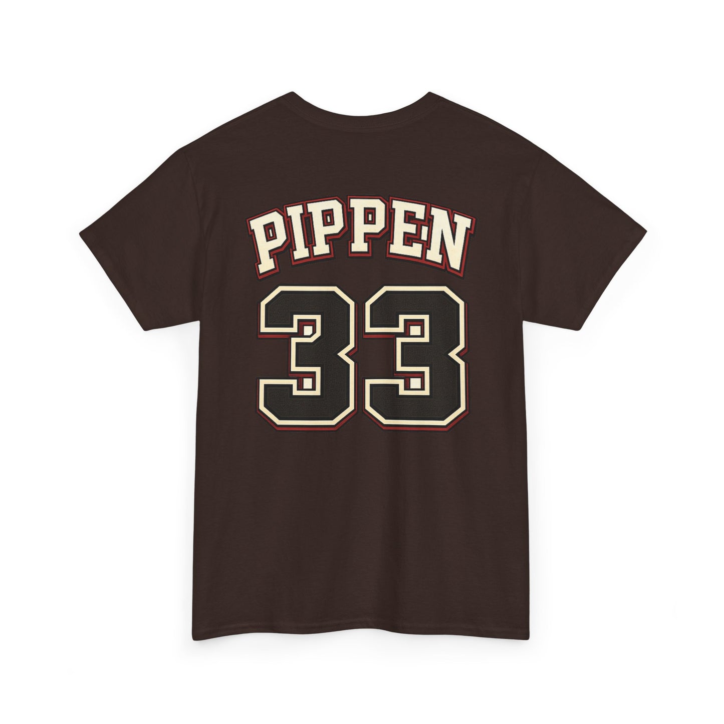 Pippen #33 Basketball Tee — Retro Chicago Bulls Scott Pippen Jersey Shirt