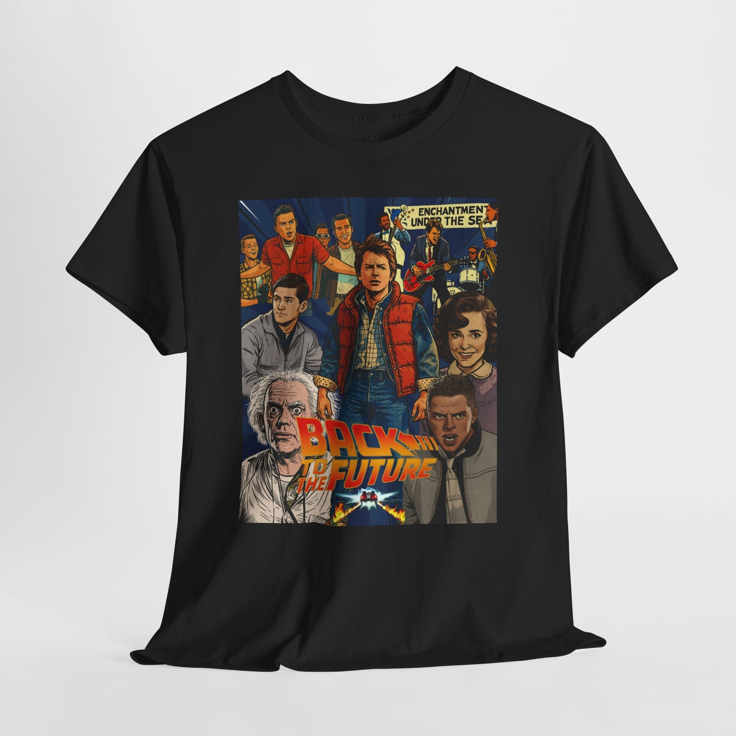 Retro Movie Graphic Tee, Nostalgic Unisex T-Shirt, Perfect for Back to the Future Fans, Casual Wear, Gift for Movie Lovers, Vintage Style