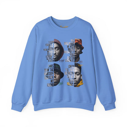 Wrecking Crew "Juice" Movie Legends Crewneck Sweatshirt — Collage Portraits & Lyrics