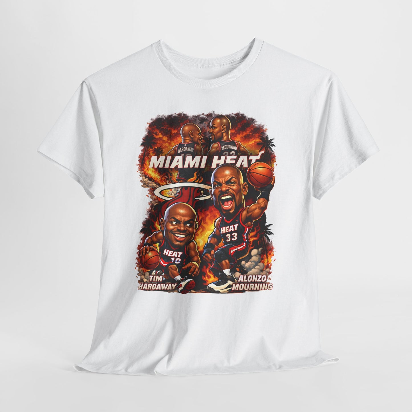 Miami Heat Retro Players Graphic Tee — Vintage Basketball Fan Shirt