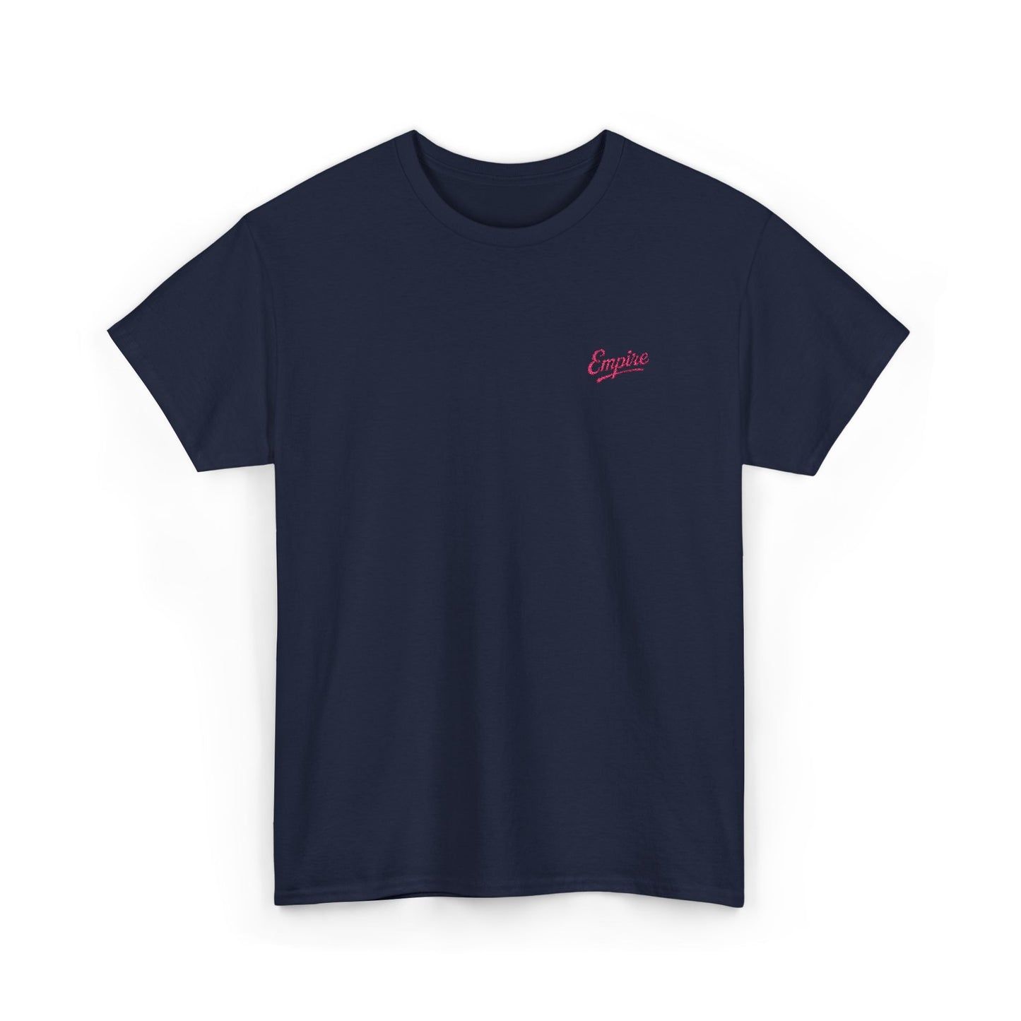 Signature Embroidered Empire Pink Chest Logo T-Shirt