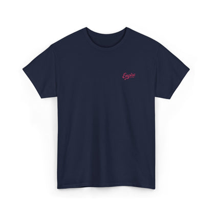 Signature Embroidered Empire Pink Chest Logo T-Shirt