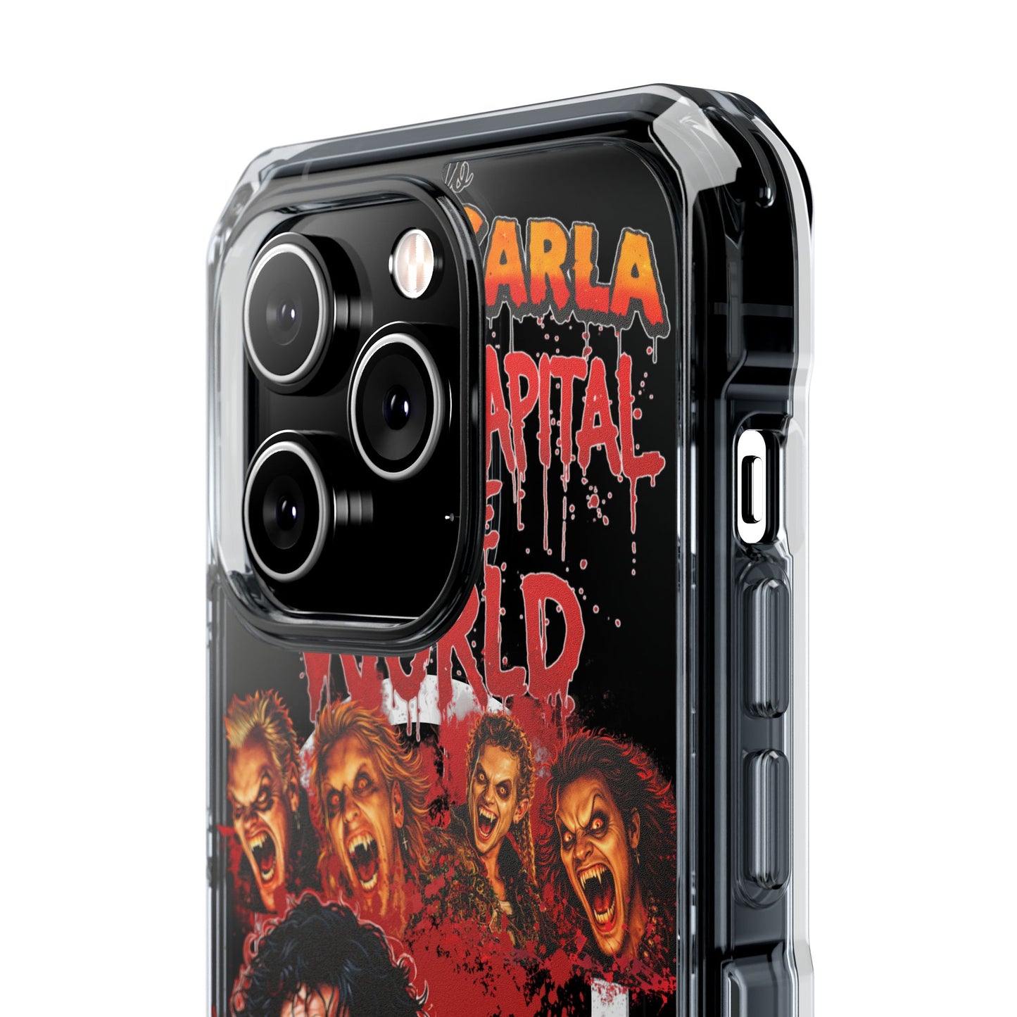 The Lost Boys Clear Magnetic Phone Case – Retro Vampire Movie Collage