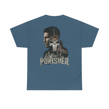 Punisher Graphic Tee — Skull Logo Front & The Punisher Portrait Back