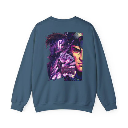 Gambit Inspired Crewneck Sweatshirt — Gambit X Men Graphic