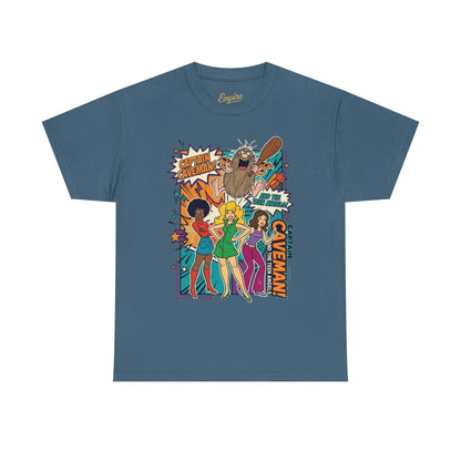 Caveman Comic Tee — Retro Pop-Art Caveman Graphic T-Shirt