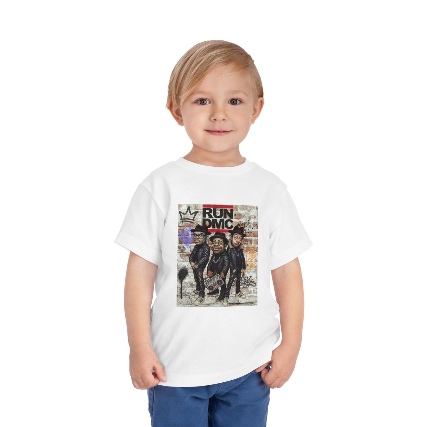 Toddler Short Sleeve Tee with Iconic Design, Hip-Hop Kids Shirt, Music Lover Gift, Birthday Outfit, Cool Toddler Apparel