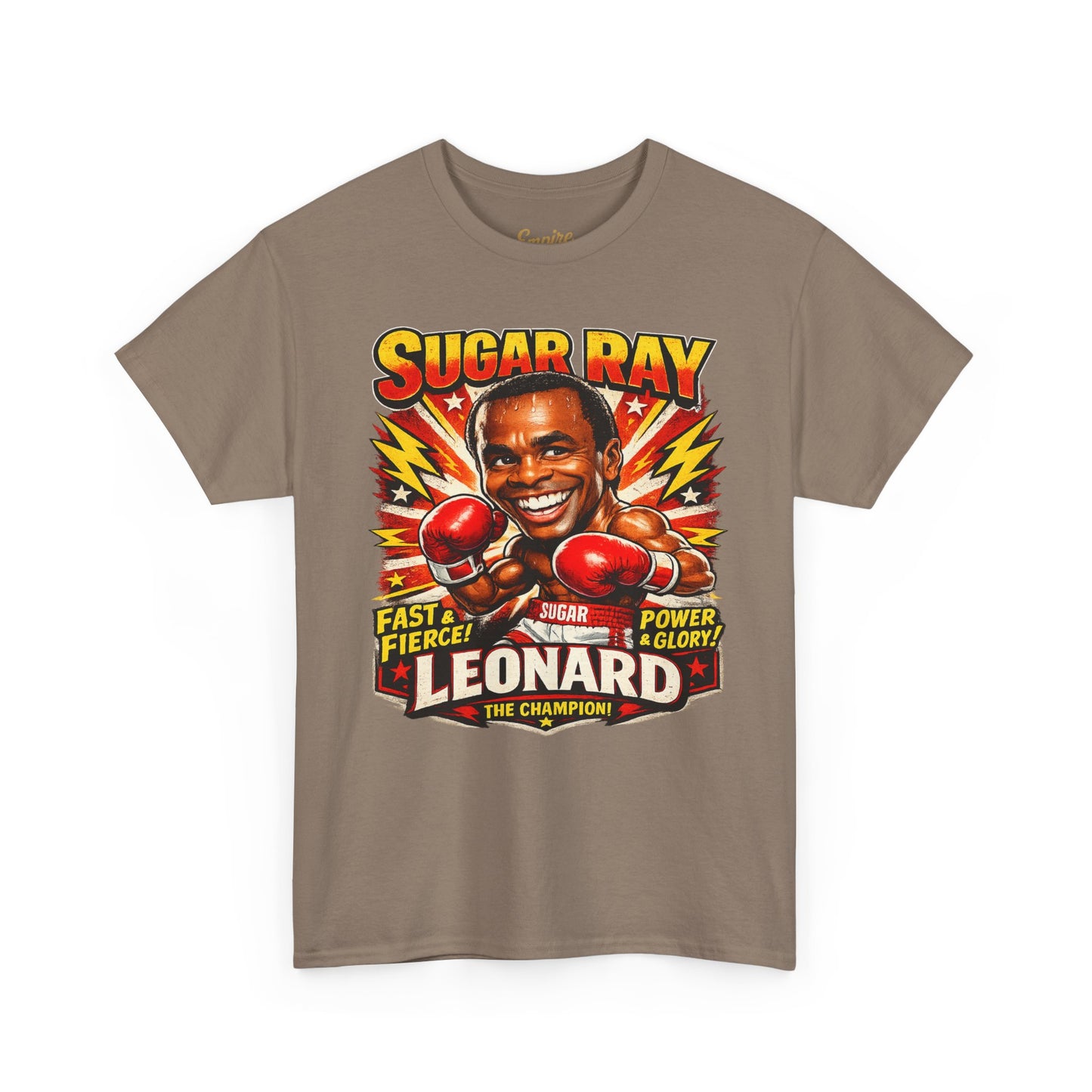 Vintage Boxing Champion Tee – “Sugar Ray Leonard” Graphic Shirt