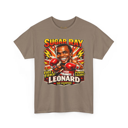 Vintage Boxing Champion Tee – “Sugar Ray Leonard” Graphic Shirt