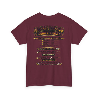 Michael Johnson 'Double Gold' Olympic Track Tribute Tee