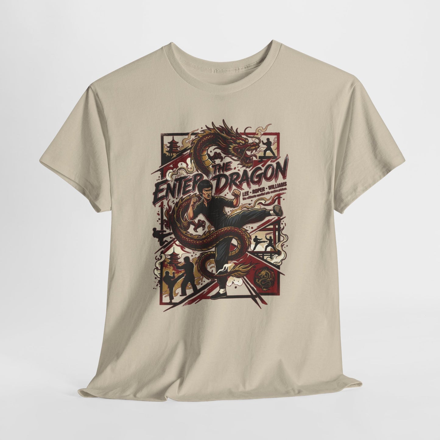 Enter the Dragon Graphic Tee - Vintage Martial Arts Dragon T-Shirt