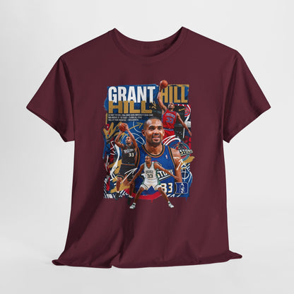 Grant Hill - Retro Basketball Player Collage