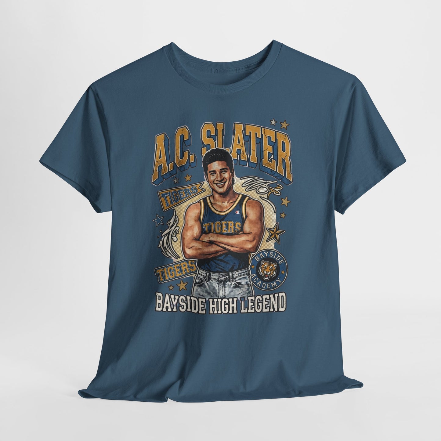 AC Slater Bayside High Legend Tee — Saved by the Bell Retro Football Shirt